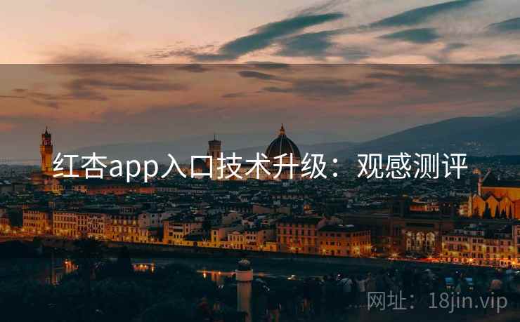 红杏app入口技术升级：观感测评