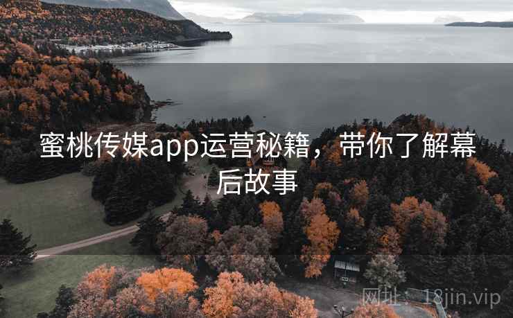 蜜桃传媒app运营秘籍，带你了解幕后故事